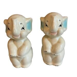 Vintage MCM Dumbo Elephant salt & pepper shakers